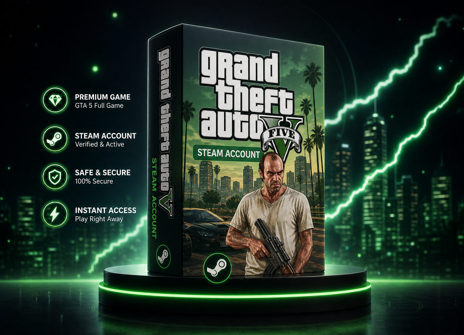 GTA-V orginal (steam account)